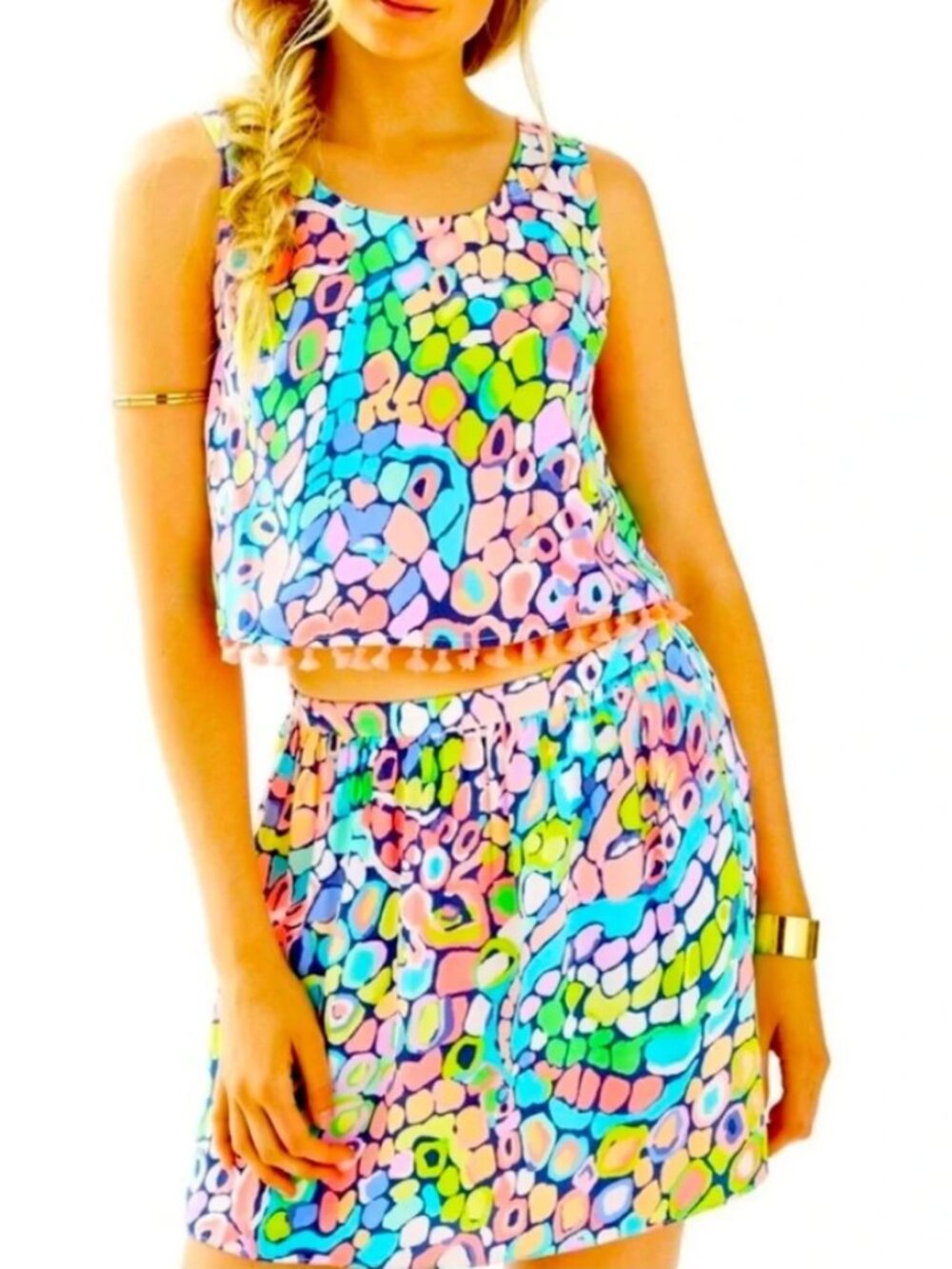 Lilly Pulitzer Brinley 2-Piece Set, Gypsy Jungle, size XS NWT